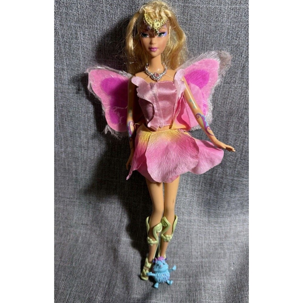 Barbie Fairytopia Elina Doll 2004 Light Up Wings WORKS Bibble Outfit Shoes Rare